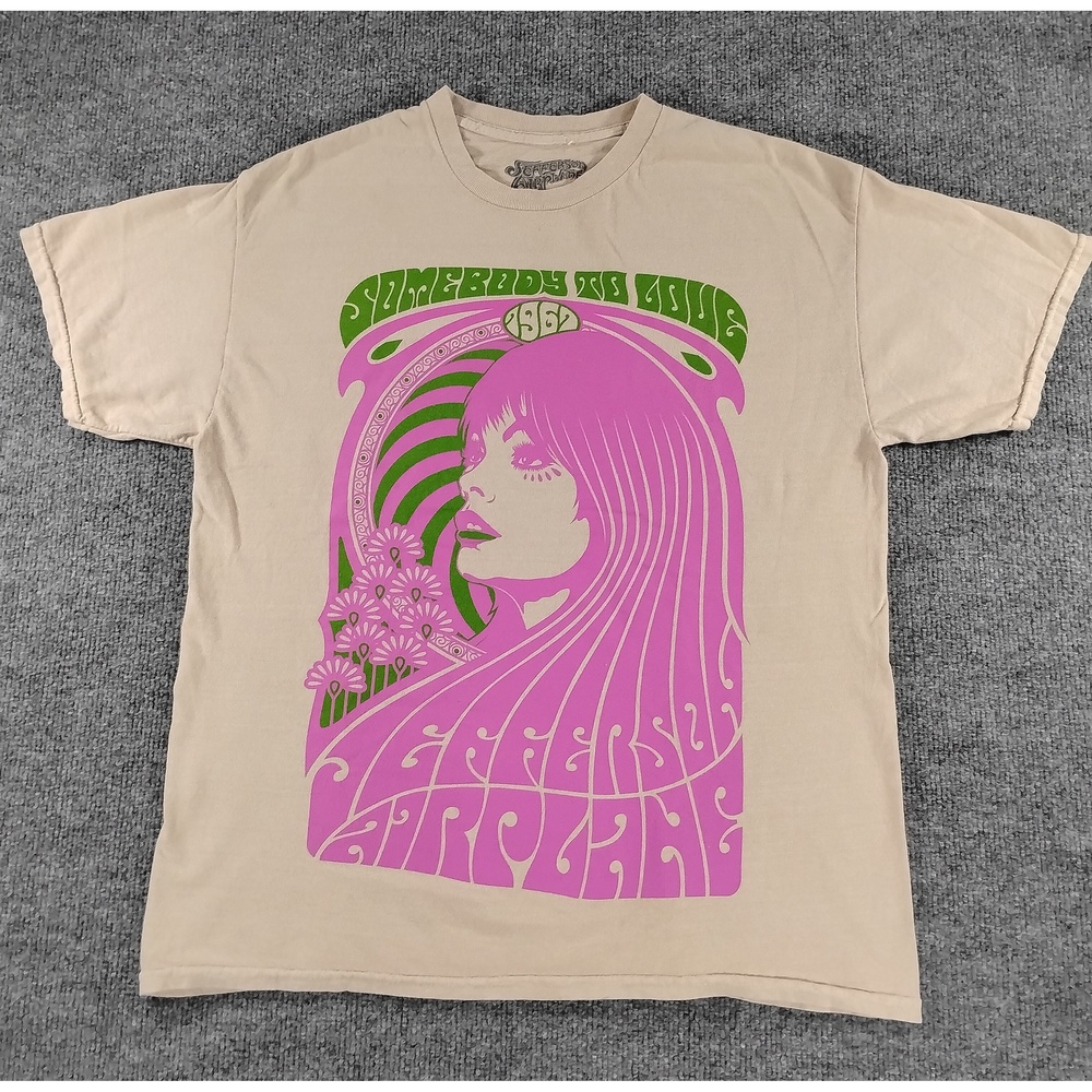 Jefferson Airplane Somebody To Love Graphic T-Shirt Medium Streetwear